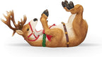 True Reindeer Polyresin Wine Bottle Holder - Table Top and Counter Wine Rack, Animal Home Decor, Set of 1, Brown, Holds 1 Standard Wine Bottle