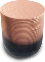 SIMPLIHOME Nova Boho 19 Inch Wide Metal Side Table in Copper Ombre, Fully Assembled, For the Living Room and Bedroom