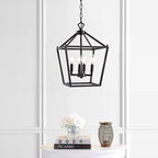 JONATHAN Y JYL7436A Pagoda Lantern Dimmable Adjustable Metal LED Pendant Classic Traditional Farmhouse Dining Room Living Room Kitchen Foyer Bedroom Hallway, 12 in, Oil Rubbed Bronze