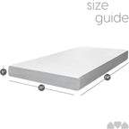 Milliard Memory Foam 5 Inch Narrow Cot Mattress,74" x 31" Cot for Bunk Bed, Daybed, Trundle, Or Bed Replacement, Narrow Trundle RV Compatible, Medium Firm Foam with Washable Cover (2 Pack)