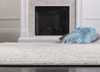 SAFAVIEH Reflection Collection Runner Rug - 2'3" x 12', Light Grey & Cream, Non-Shedding & Easy Cleaning, Ideal for Living Room, Bedroom (RFT668G)