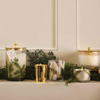 Thymes Frasier Fir Candle - Heritage Pine Needle Luminary Scented Candles - Elegant Pine Candle - Crisp Siberian Fir, Cedarwood & Sandalwood - Holiday Candles - Christmas Decor (Medium, 11.5 oz)
