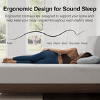 Novilla King Size Mattress, 10 Inch Memory Foam Mattress King for Balanced Support & Pressure Relief, Cooling Comfort for Nightlong Refreshment, CertiPUR-US Certified Mattress in a Box, Medium Firm