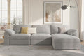 EASE MOOSE Oversized Modular Sectional Sofa, Extra Large L Shape Sectional Cloud Couch,Comfty Deep Modular Sofa with Ottoman，for Living Room