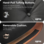 Top Black Grain Leather, Mid Century Chaise Lounge Chair and Ottoman, Modern Chair Classic Design, Palisander Wood, Heavy Duty Base Support for Living Room Office