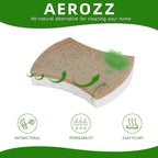 10 Pack Biodegradable Natural Sponges Kitchen - Compostable Cellulose and Coconut Walnut Scrubber Sponge - Non Scratch Eco Friendly Quick Drying Sponges for Dishes