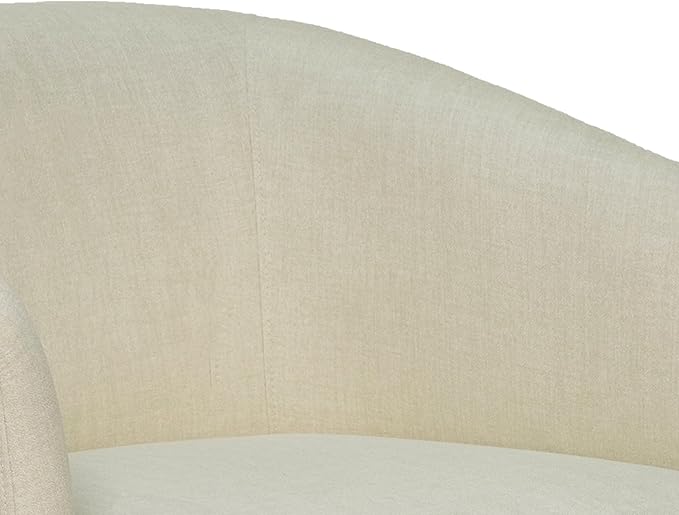 MINCETA Accent Chair,Modern Swivel Chairs for Living Room and Bedroom Reading with Wood Base,Set of 2,Performance Fabric in Beige