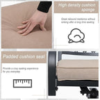 Sophia & William Outdoor Metal Swivel Chairs Set of 6 Patio Dining Rocker Chair with Cushion Furniture Set for Garden Backyard Bistro, 300 lbs