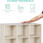 Best Choice Products 9-Cube Storage Organizer, 11in Shelf Opening, Bookcase, Display Shelf, Customizable w/ 3 Removable Back Panels - Whitewash