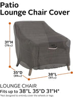 Classic Accessories Ravenna Water-Resistant 38 Inch Patio Lounge Chair Cover, Patio Furniture Covers