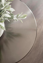 Kate and Laurel Whelan Modern Metal Round Side Table, 14 x 14 x 24, Gunmetal and Black, Transitional Sculptural Indoor Plant Stand for Living Room End Table or Bedroom Nightstand
