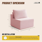 Cozy Single Seat, Comfortable Seating, No Assembly Required, Pink