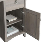 Bush Furniture Salinas Computer Desk with Hutch | Study Table with Drawers, Cabinets & Pullout Keyboard/Laptop Tray | Modern Home Office Desk in Driftwood Gray | Work Desk with Storage
