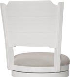 Hillsdale Clarion Wood Swivel Stool, Counter Height, Sea White