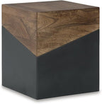 Signature Design by Ashley Trailbend Eclectic Accent End Table, Brown & Gunmetal