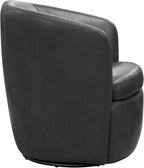 Parker Living Barolo - Vintage Slate 100% Italian Leather Swivel Club Chair