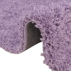 Unique Loom Solid Shag Collection Area Rug (4' 1" x 6' 1" Rectangle, Lilac)