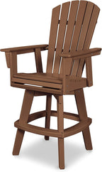POLYWOOD® Nautical Bar Chair, Teak