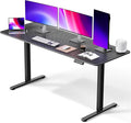 Electric Standing Desk 63 x 24 Inches, Height Adjustable Sit Stand Home Office Computer Desk with Memory Presets,Carbon Fiber Black
