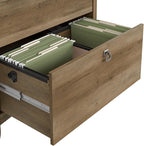 Bush Furniture Salinas Computer Desk with Hutch | Study Table with Drawers, Cabinets & Pullout Keyboard/Laptop Tray | Modern Home Office Desk in Reclaimed Pine | Work Desk with Storage