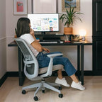 Haworth Soji Office Chair with Ergonomic Adjustments, Flexible Mesh Back (Charcoal)