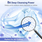 Laundry Detergent Sheets, 200 Loads Fresh Linen Scent Hypoallergenic Eco-Friendly, Biodegradable Plastic Free Liquidless Laundry Sheets Suitable for Sensitive Skin