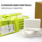 DincherBel 200 Pack 0.5oz Small Soap, Mini Rectangles Cleansing Bars Soap Bulk Travel Size, Individually Wrapped Toiletries Amenities for Hotel, Airbnb, Shelter, Camping and Travel