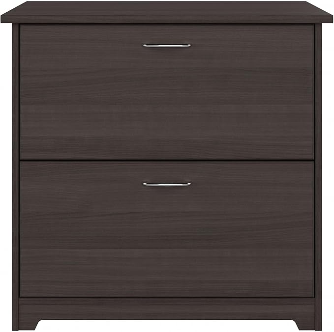 Bush Furniture Cabot 2 Drawer Lateral File Cabinet in Heather Gray, Home Office Chest for Letter, Legal, and A4-size Document Storage