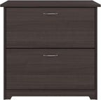 Bush Furniture Cabot 2 Drawer Lateral File Cabinet in Heather Gray, Home Office Chest for Letter, Legal, and A4-size Document Storage