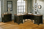 Martin Furniture Hartford L-Shaped Desk, Brown