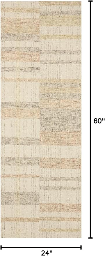 Loloi Chris Loves Julia Chris Collection CHR-04 Natural/Multi 2'-0'' x 5'-0'', .50" Pile Height, Accent Rug