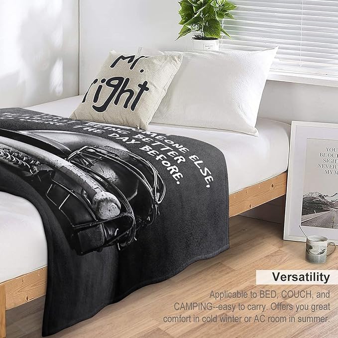 Baseball Throw Blanket for Kids & Adults - Soft, Warm, Cozy Fleece for Couch, Sofa, Bed - 50"x60"