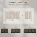 SICOTAS Rattan Shoe Storage Cabinet - Modular Shoe Cabinets with Door Tall Large Shoe Cabinet Storage for Entryway - 31.2" Wide Modular Cabinet for Hallway, Living Room