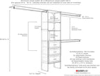 ClosetMaid SuiteSymphony Closet Organizer with Shelves and 3 Drawers, 25-Inch-Natural Gray