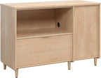 Sauder Clifford Place Commercial Office Credenza, for TVs up to 46", in a Natural Maple Finish