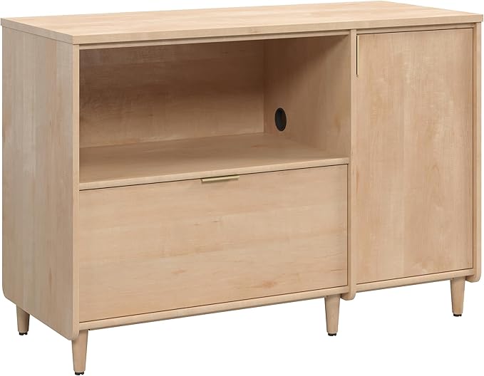 Sauder Clifford Place Commercial Office Credenza, for TVs up to 46", in a Natural Maple Finish