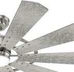 Hunter Crescent Falls Indoor/Outdoor Ceiling Fan with LED Light and Remote Control