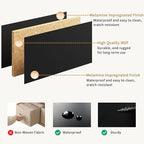 9 Drawer Dresser for Bedroom with Deep Drawers, 63" Wide Wood Dresser, Large Floor Chest of Drawers, Modern Long TV Stand, Storage Cabinet Side Table, Black