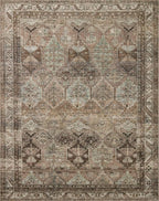 Loloi Amber Lewis Billie Collection, Clay & Sage 2'-6" x 12'-0" Area Rug – Antique & Distressed Accent Rugs for Living Room, Bedroom, Entryway & Hallway, No Shed High Traffic Area Home Decor Rug