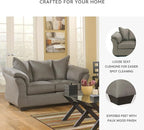 Signature Design by Ashley Darcy Casual Plush Loveseat, Grayish Brown