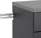 Prepac HangUps 30'' Garage Storage Cabinet with 3 Drawers, Wood Wall Mount Pantry Cabinet, Wall Hanging Laundry Room Cupboard, Kitchen Pantry for Garage, Kitchen and Laundry Organization, Black