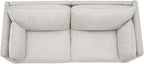 CHITA Luxury Oversized Loveseat Sectional Sofa Couch, Premium Down Filled Modular Sectional Sofa, FSC Certified, 80‘’ Width, 2 Seat Cloud Couch for Living Room, Snow
