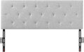 VEVOR Headboard, Full Size Headboard with Adjustable Height, Comfortable Diamond Tufted for Full Size Bed, W 56.3 x H（35.6-47.4） inches, Ideal for Bedroom, Hotel, Homestay, Dormitory, Light Grey