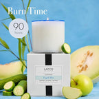 LAFCO New York Signature Candle, Fog & Mist - 15.5 oz - 90-Hour Burn Time - Reusable, Hand Blown Glass Vessel - Made in the USA