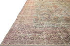 Loloi Amber Lewis Georgie Collection GER-03 Jade/Sunset 2'-6" x 9'-6", .19" Pile Height, Runner Rug