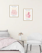 HesenDot Unframed Matisse Pink Wall Art,12x16in Canvas Prints Poster,Set of 3 Modern Abstract Wall Decor Posters,Minimalist Home Decoration for Living Room Bedroom Office
