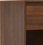 SIMPLIHOME Hunter 20 inch Wide Industrial Modern Nightstand in Walnut for the Living Room and Bedroom