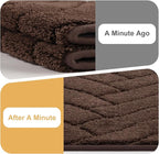 Tindbea Dog Mat for Muddy Paws,Absorbs Moisture Dirt Non-Slip Washable Mud Mat for Dogs,Soft Rubber Backing Front Inside Pet Rug for Entryway, Mud Dog Paws, Patio(20"x31.5",Coffee)