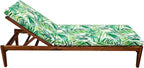Tommy Bahama Chaise Cushion, 23" X 75" X 2.5", Coastal Palm Green Leaf