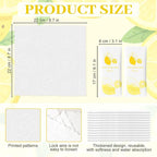 Moist Cotton Towel Bulk Moist Towelettes Individually Wrapped,White Towel Services,Refreshment Pre Moistened Towels for Dentist Travel Sport Party Hotel 50,Lemon